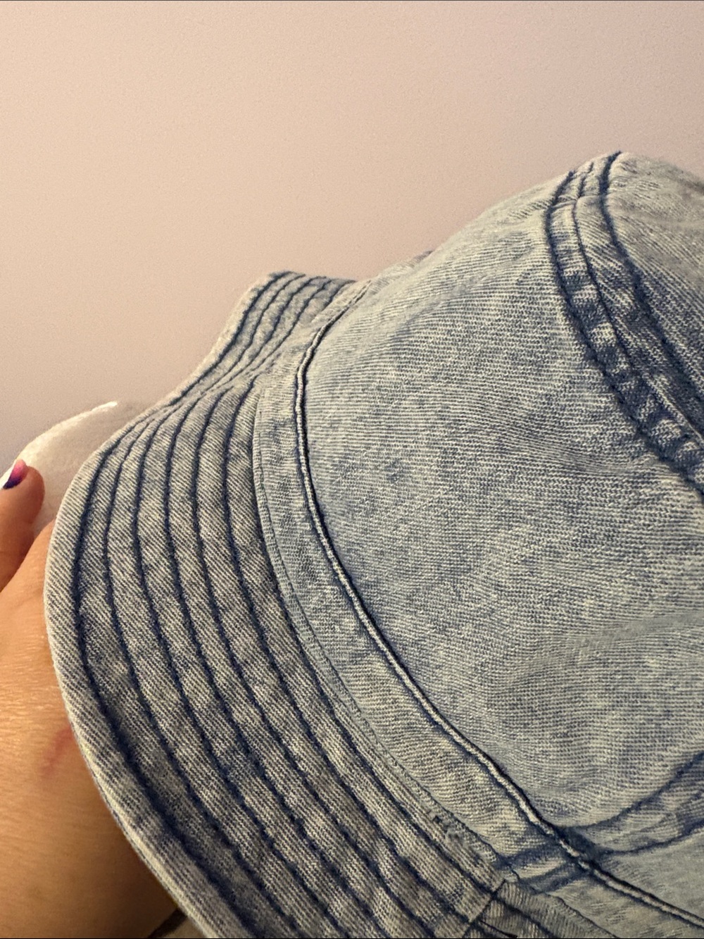 Adidas Chambray Denim Blue Wash Embroidered Logo Bucket Hat OSFM 2021 style - Picture 12 of 14